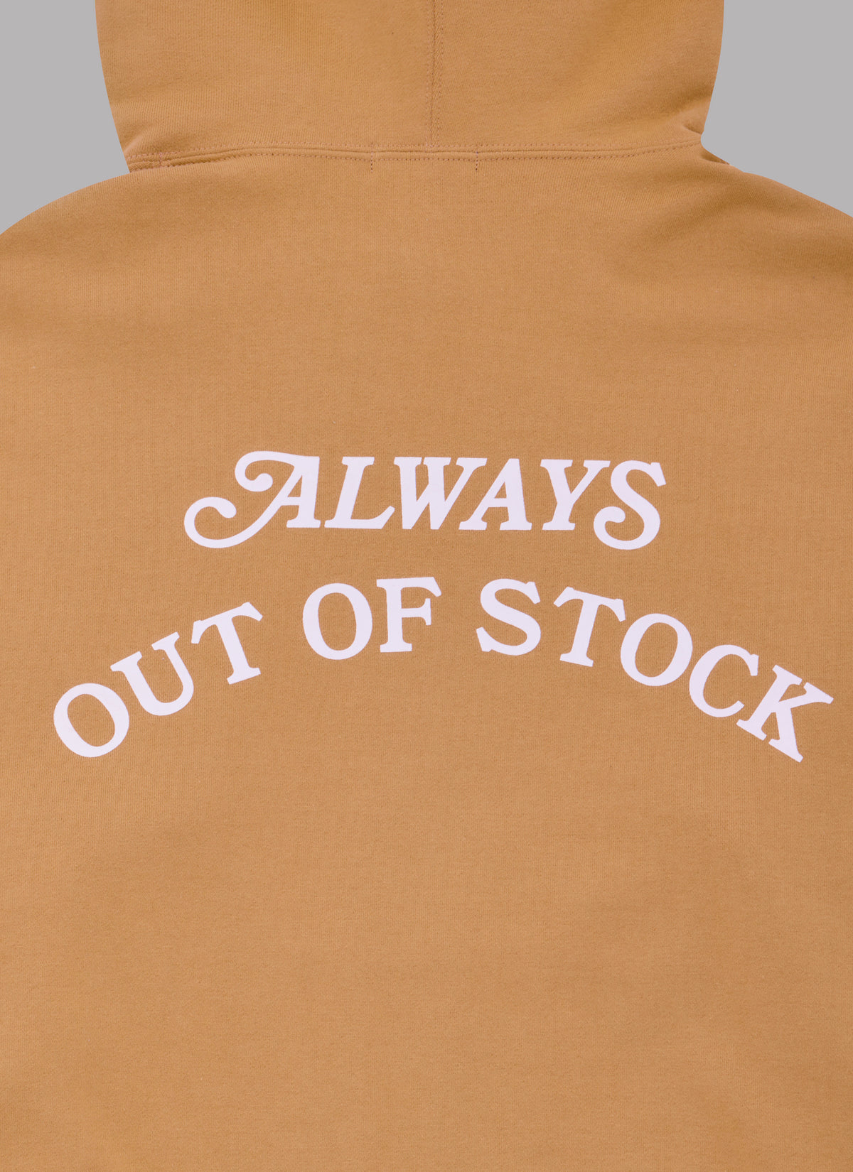 BASIC LOGO HOODIE - MILK TEA x OFF WHITE