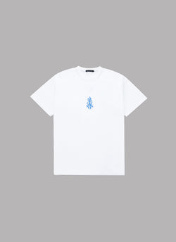 OVERLAP S/S TEE-WHITE