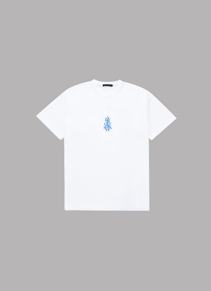 OVERLAP S/S TEE-WHITE