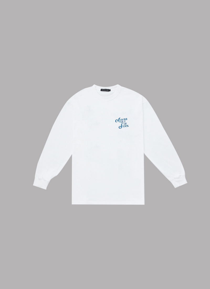 IF YOU STAY POSITIVE L/S TEE-WHITE