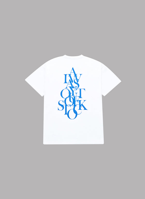 OVERLAP S/S TEE-WHITE