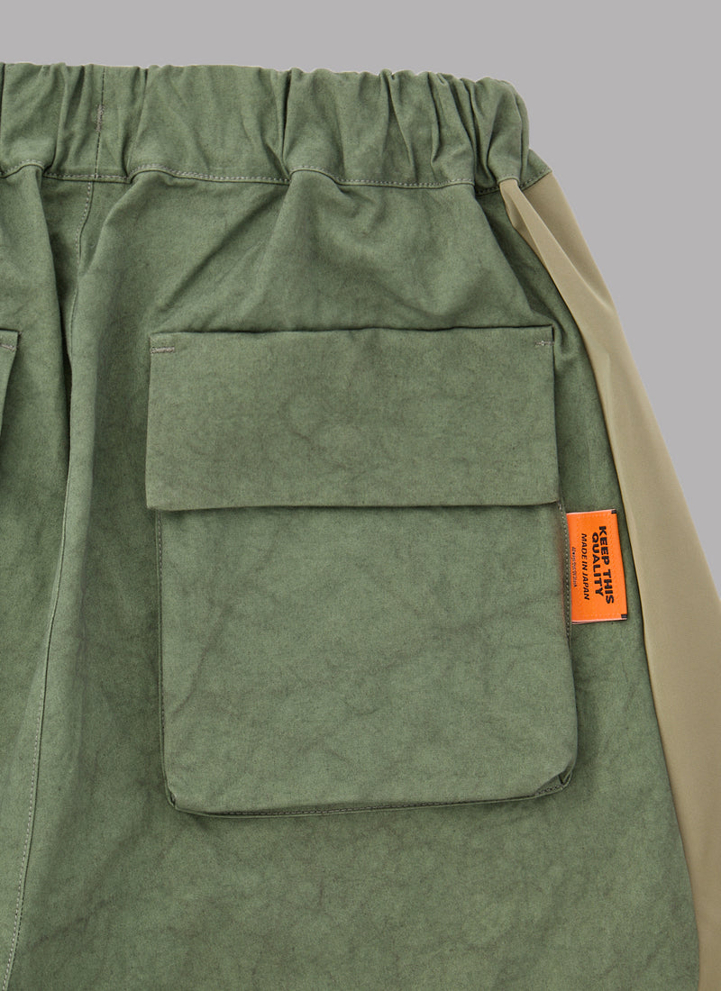 TUCK BASKETBALL SHORTS-OLIVE