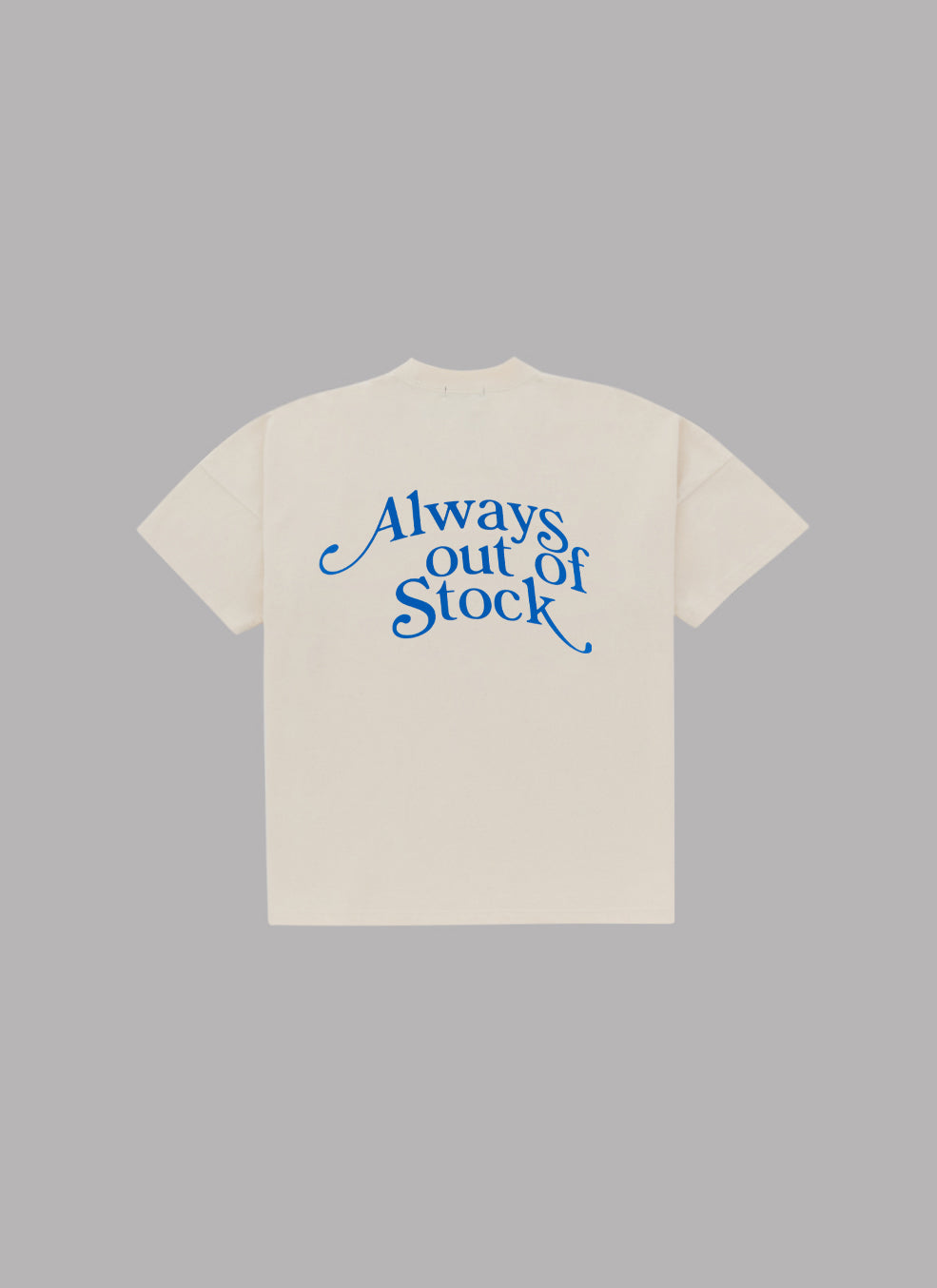 PLAY LOGO DROP S/S TEE-IVORY x BLUE