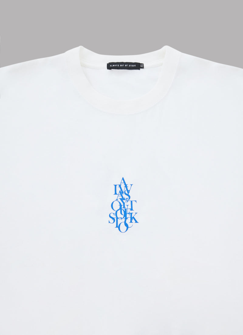 OVERLAP S/S TEE-WHITE