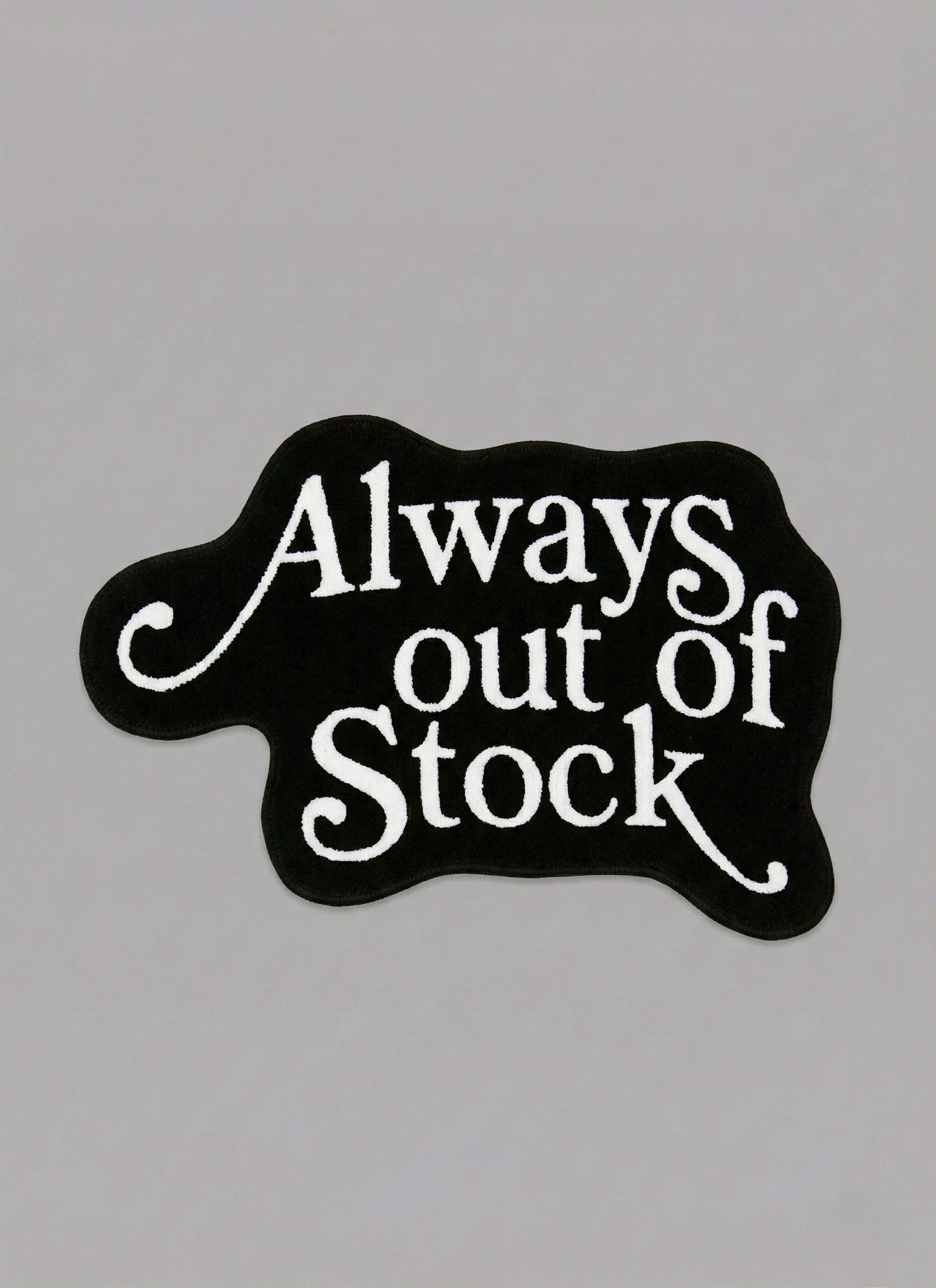 PLAY LOGO RUG MAT-BLACK