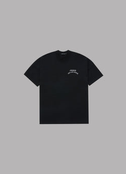 JUST CHILLING IT DROP SHOULDER S/S TEE-BLACK