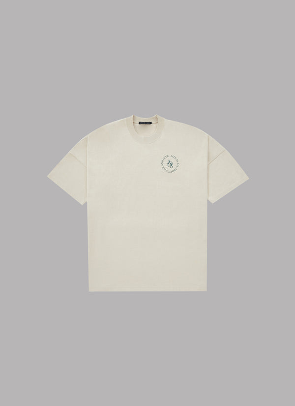 LIFE IS G&G DROP SHOULDER S/S TEE-SAND