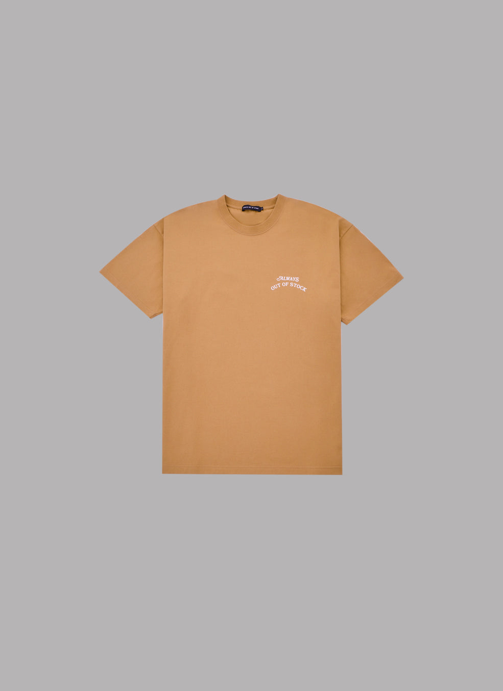 BASIC LOGO S/S TEE-MILK TEA x OFF WHITE