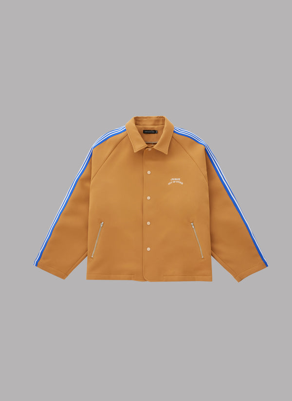 SIDE PATCH TRACK TAILORED JACKET-CAMEL