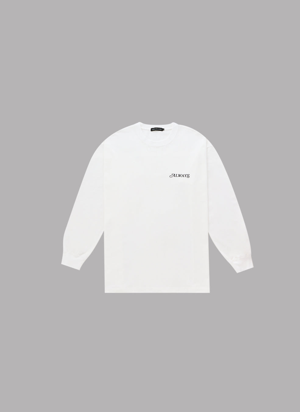 ALWAYS LOGO SUPIMA L/S TEE-WHITE
