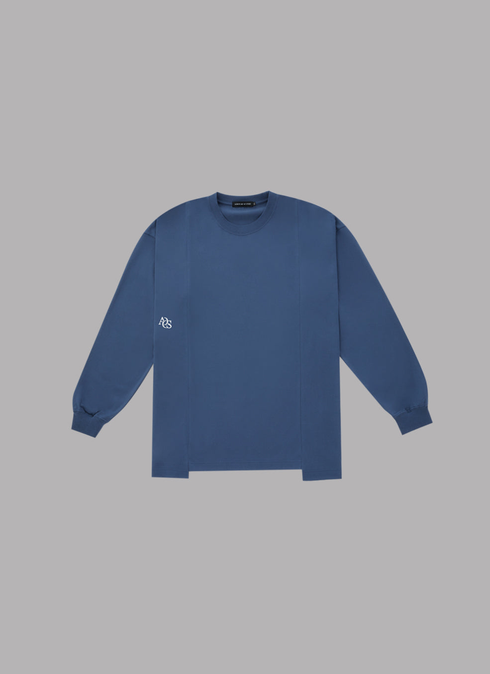 SWD_L/S TEE-DUSTY NAVY