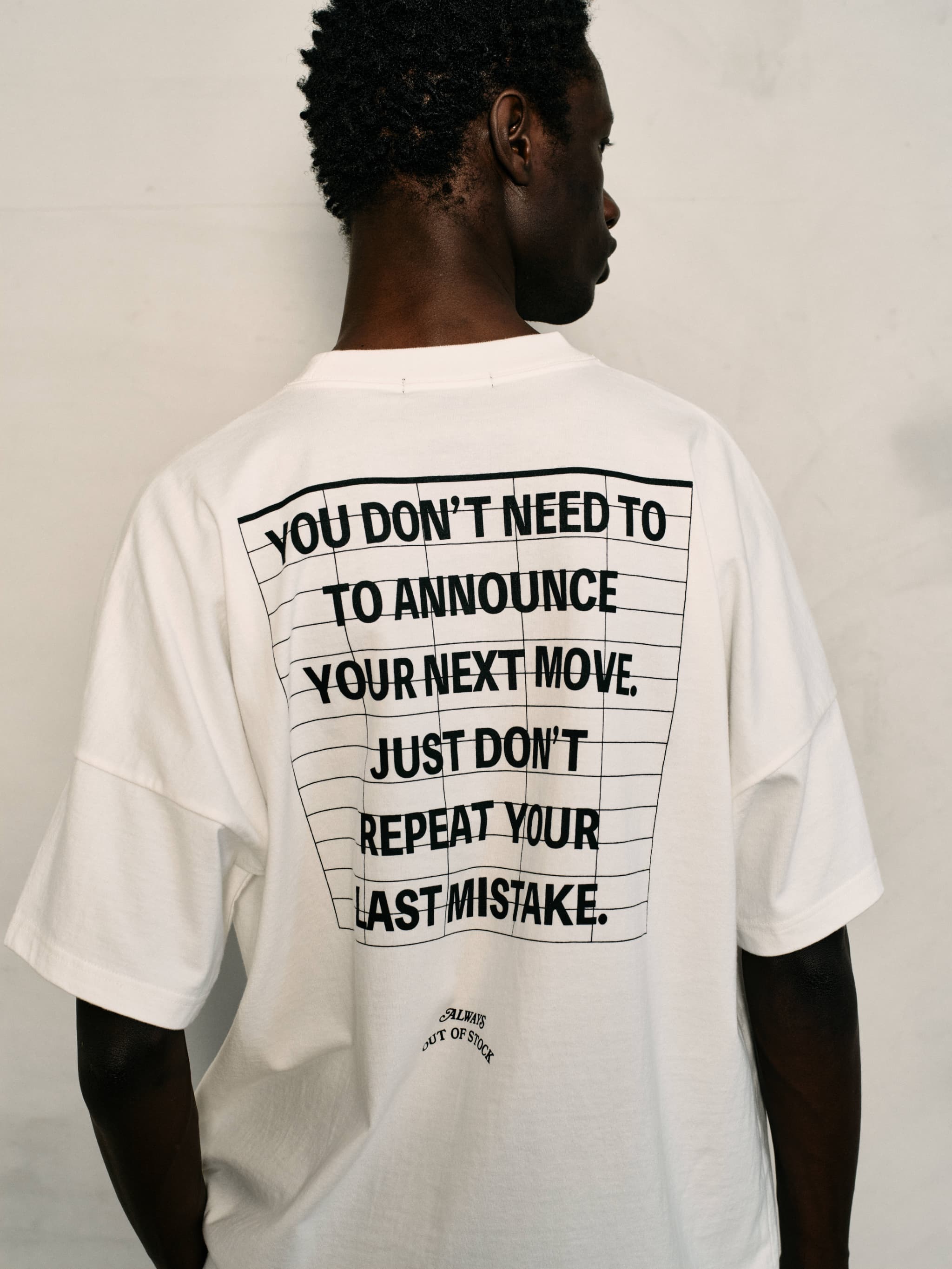 THEATER BOARD DROP S/S TEE-WHITE