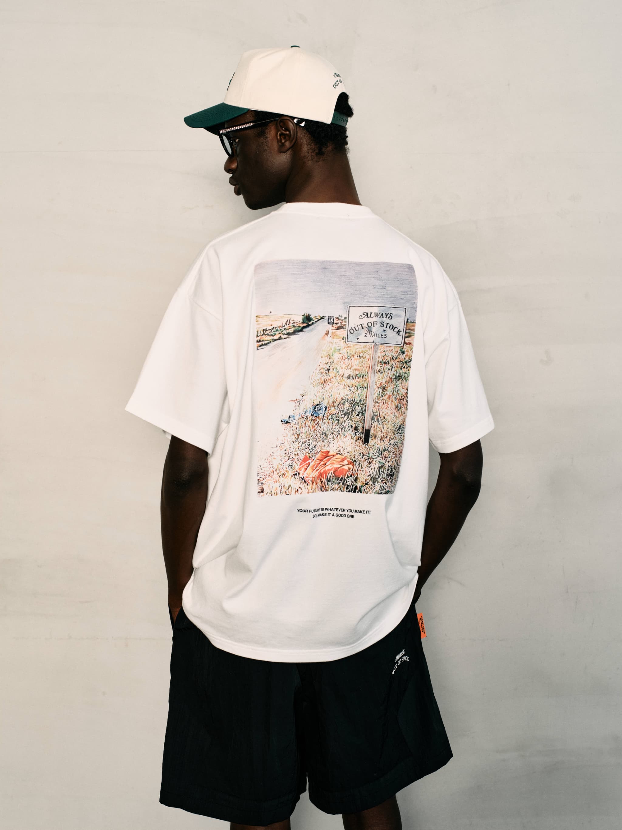 YOUR FUTURE IS WHATEVER S/S TEE-WHITE
