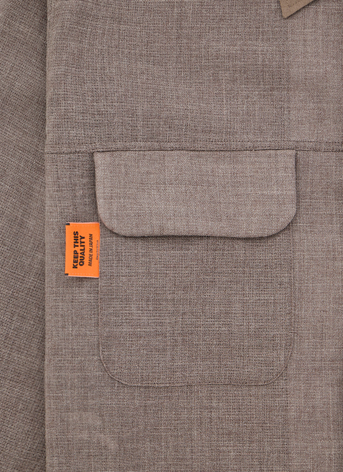 SUMMER WOOL CPO JACKET - BEIGE