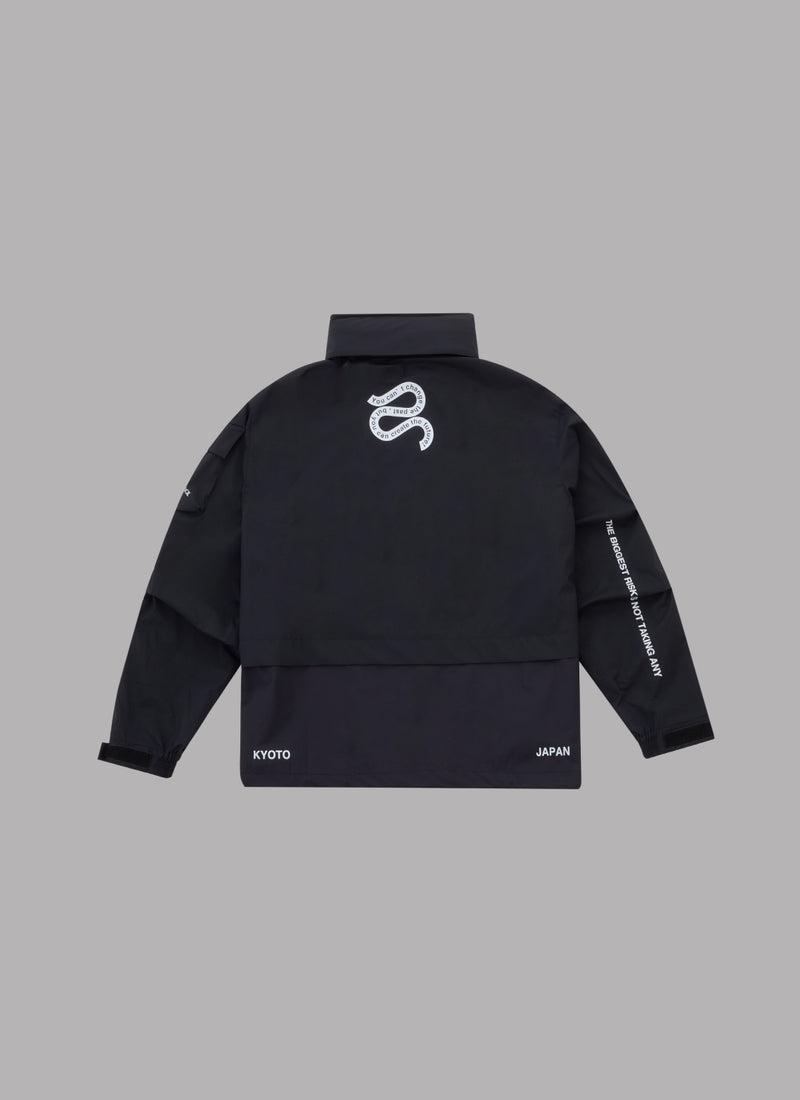 THREE LAYER TRACK JACKET-BLACK