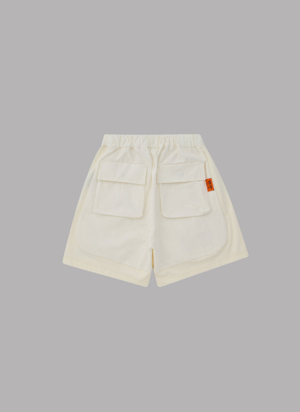 TUCK BASKETBALL SHORTS-WHITE