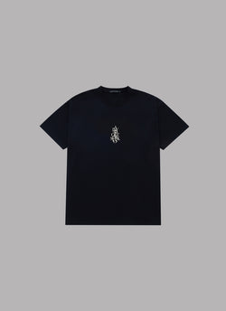 OVERLAP S/S TEE-BLACK