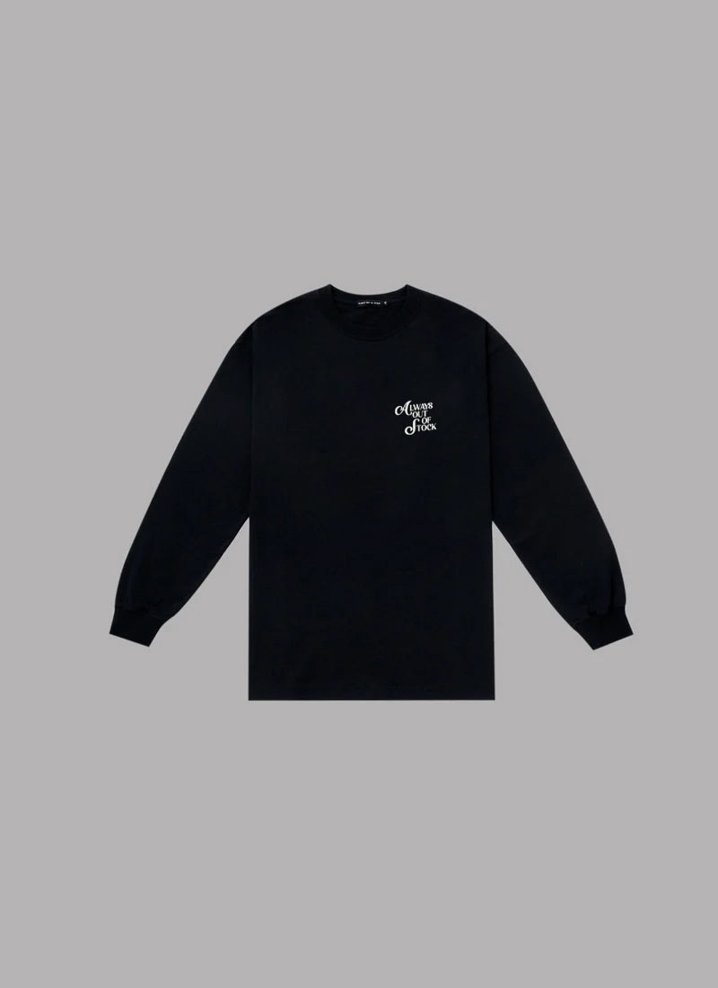 IF YOU STAY POSITIVE L/S TEE-BLACK