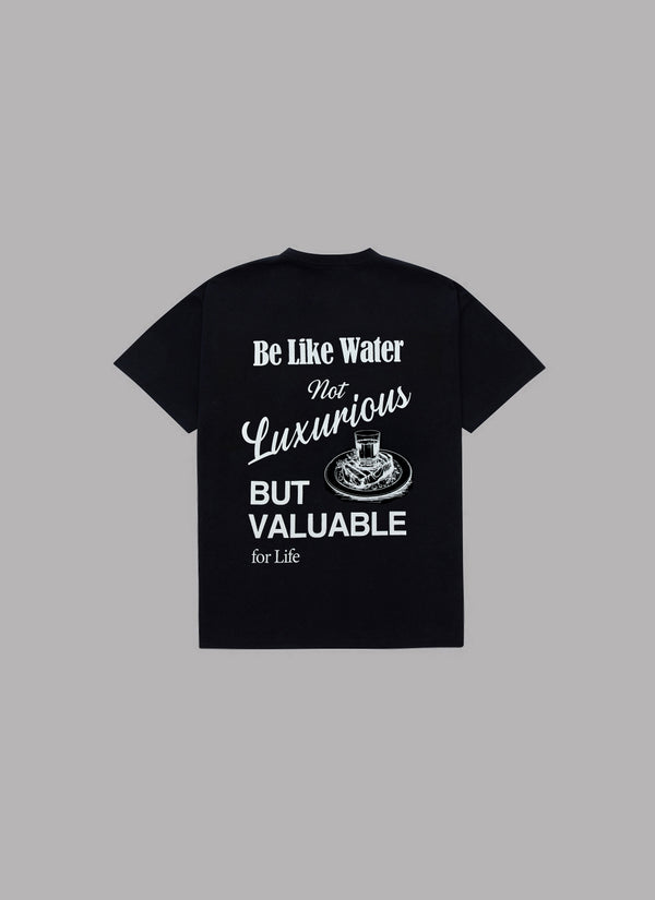 BE LIKE WATER S/S TEE-BLACK
