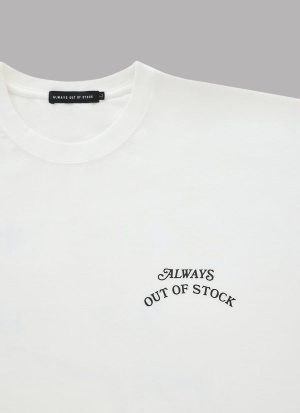 RISK SOMETHING OR FOREVER SIT S/S TEE-WHITE