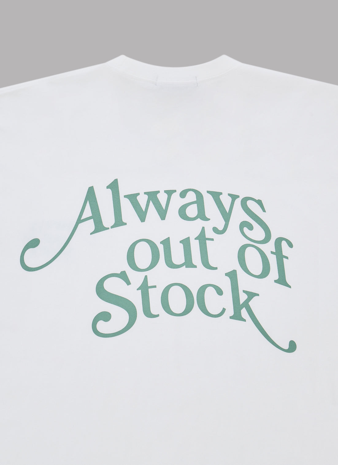 PLAY LOGO L/S TEE-WHITE x PISTACCHIO