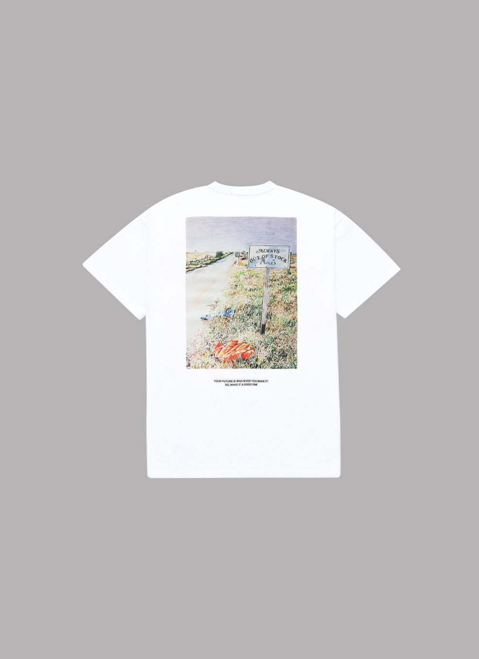 YOUR FUTURE IS WHATEVER S/S TEE-WHITE