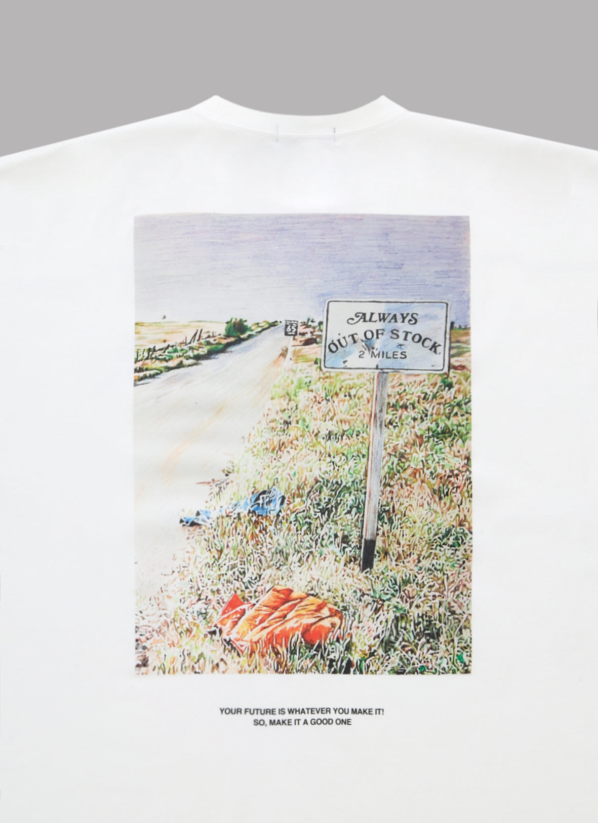 YOUR FUTURE IS WHATEVER S/S TEE-WHITE