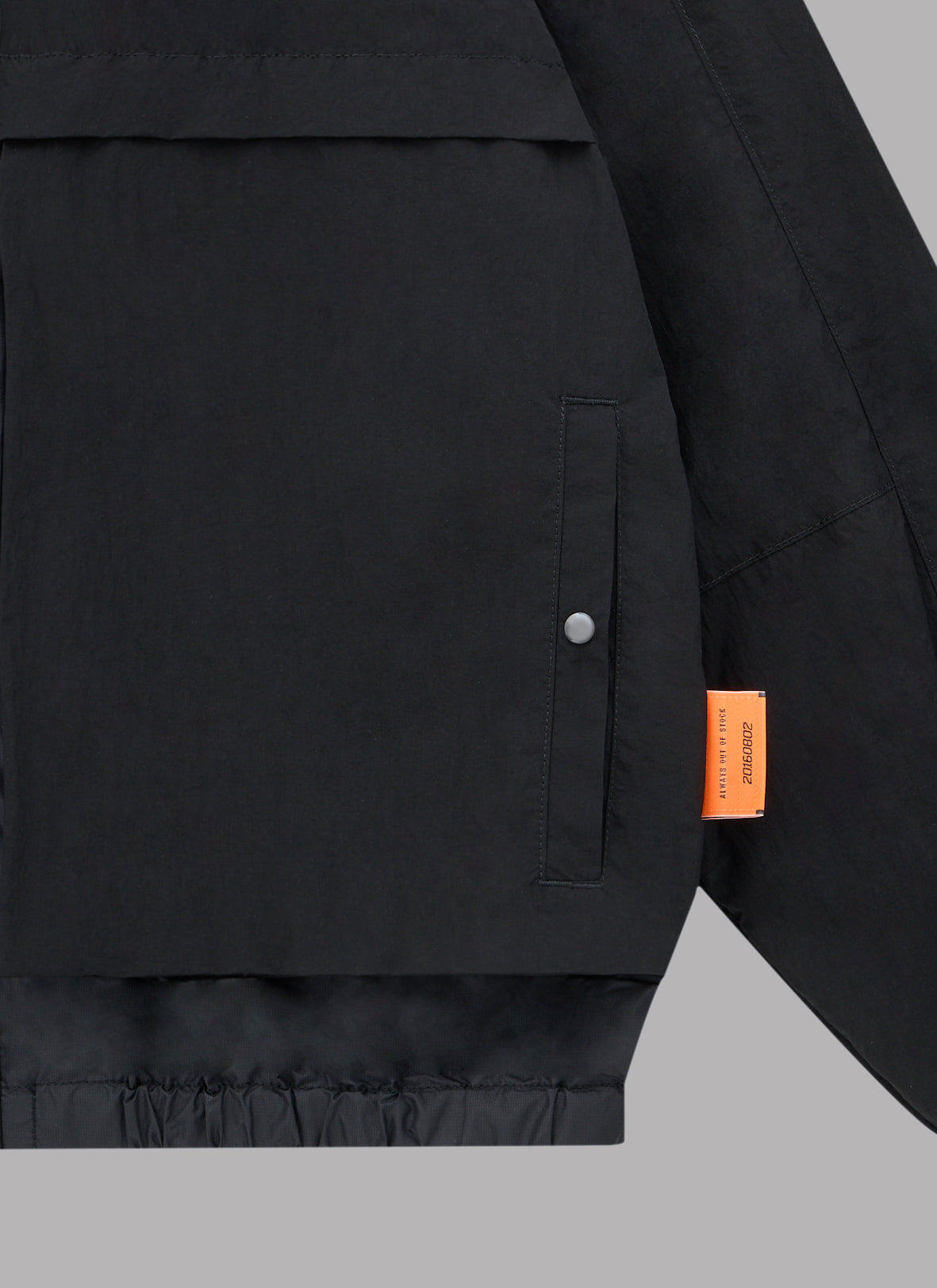 COMBINATION LIGHT SHELL JACKET-BLACK