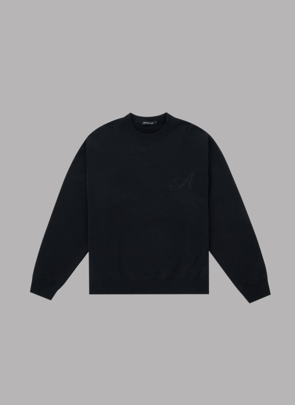 CLASSICAL LOGO CREWNECK-BLACK
