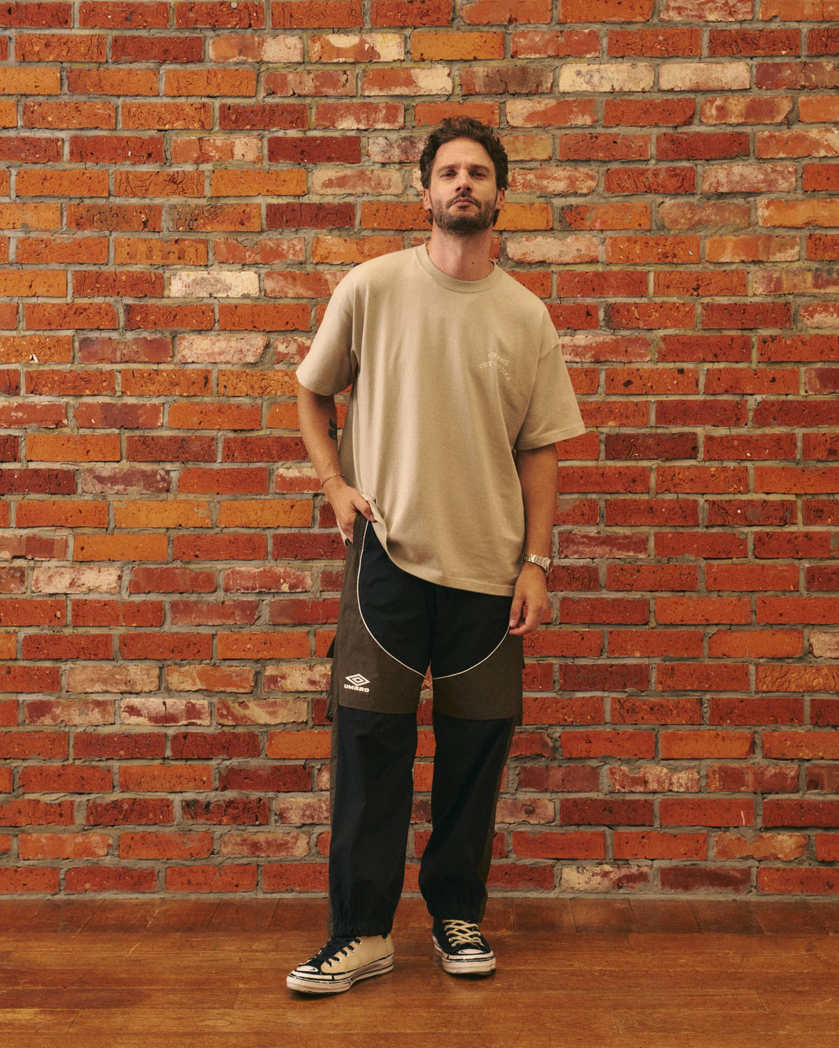 UMBRO SHELL PANTS-BLACK
