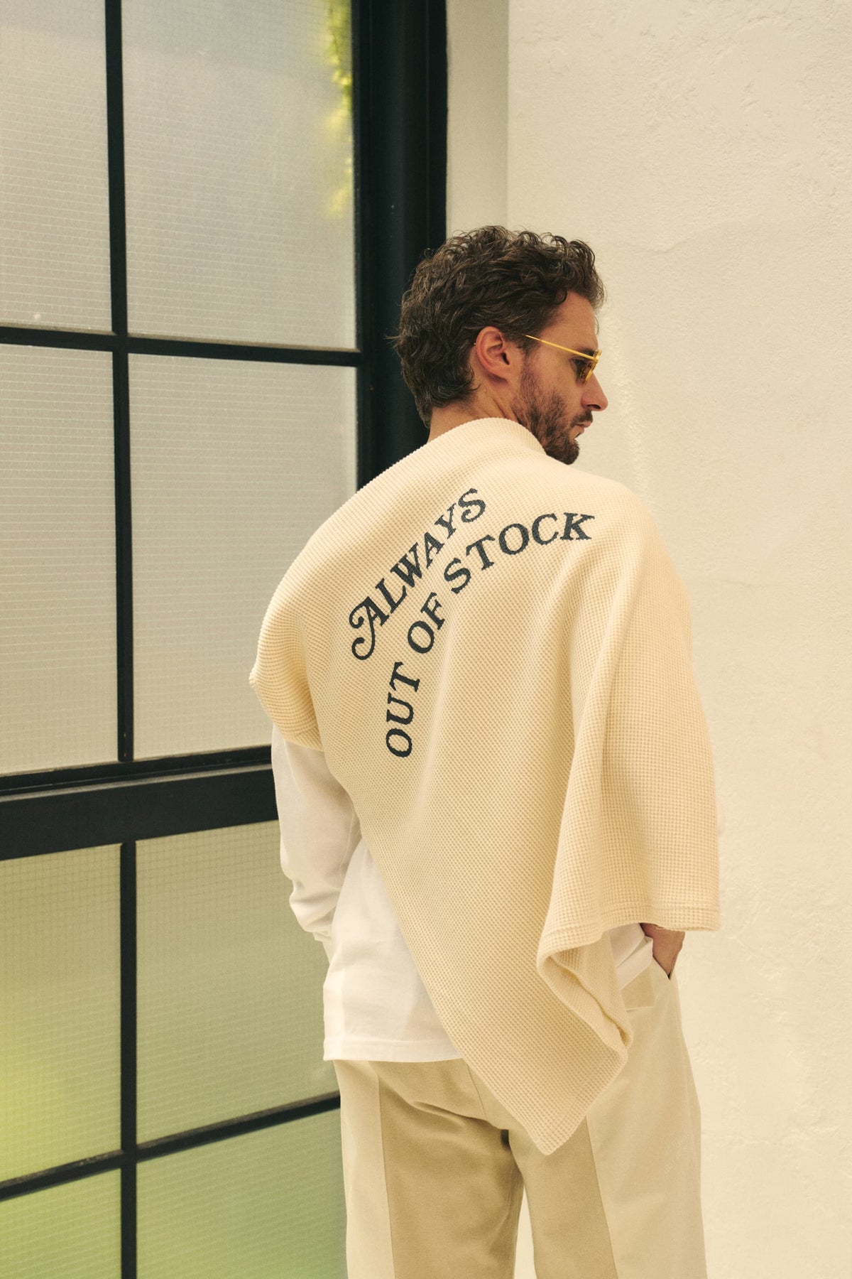 BASIC LOGO THERMAL L/S TEE - IVORY