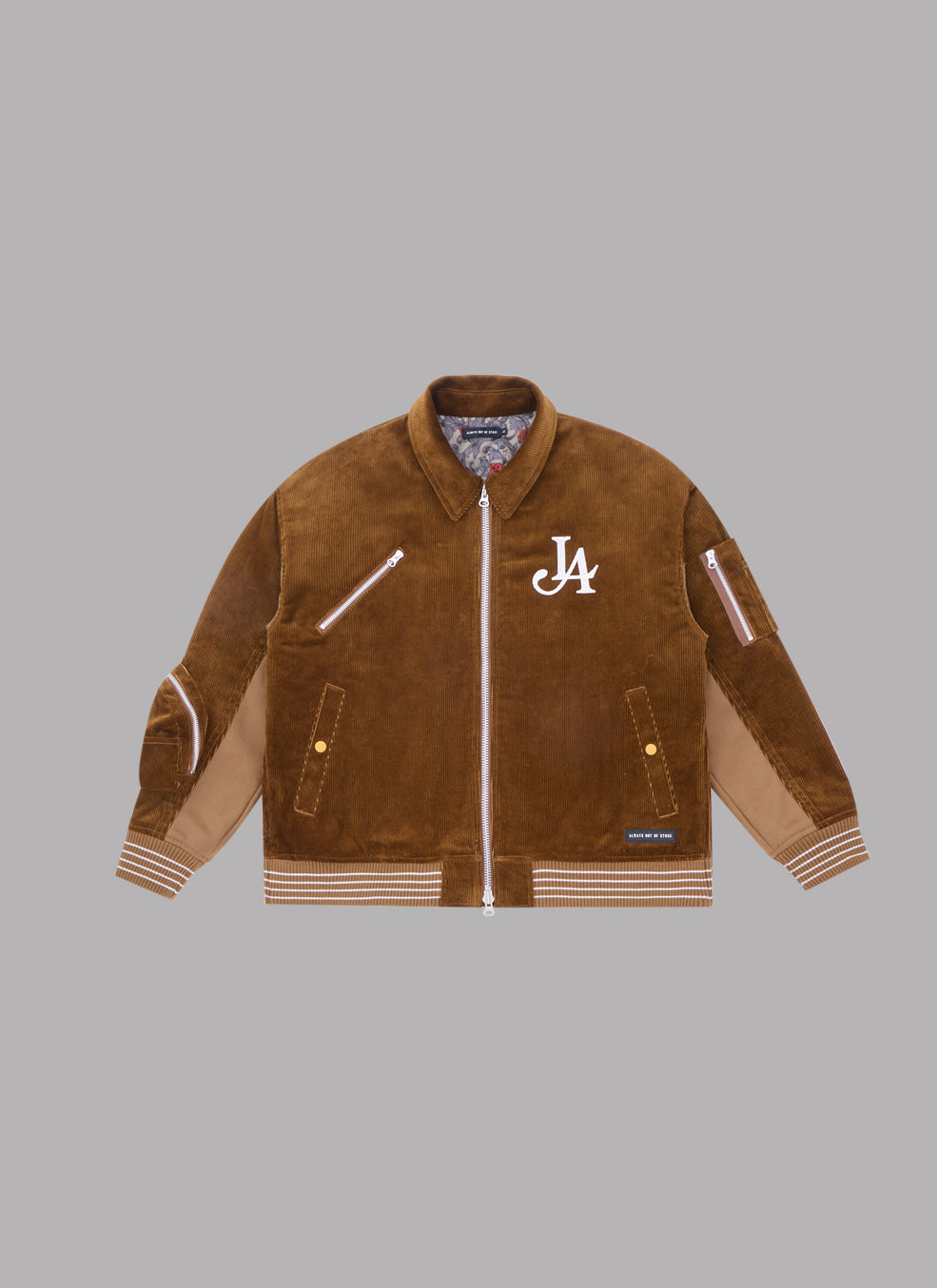 STADIUM BOMBER JACKET-CAMEL