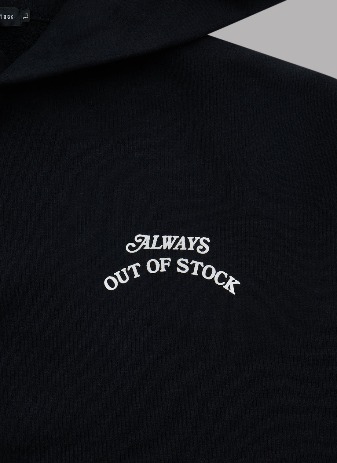 BASIC LOGO HOODIE - BLACK