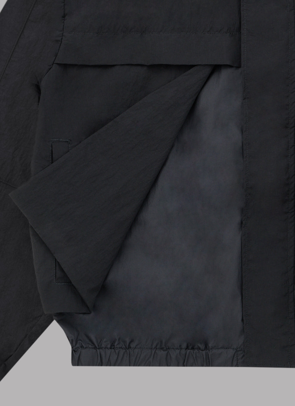 COMBINATION LIGHT SHELL JACKET-BLACK
