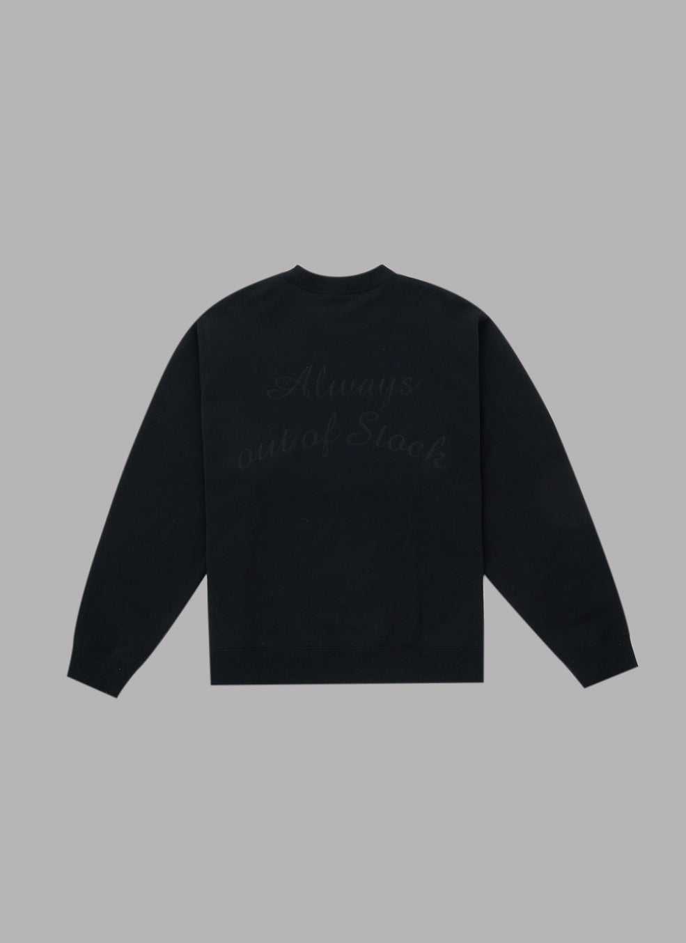 CLASSICAL LOGO CREWNECK-BLACK