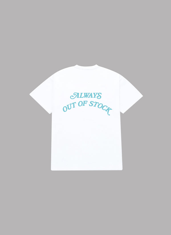 BASIC LOGO TEE-WHITE 7th YEAR ANNIVERSARY TEE