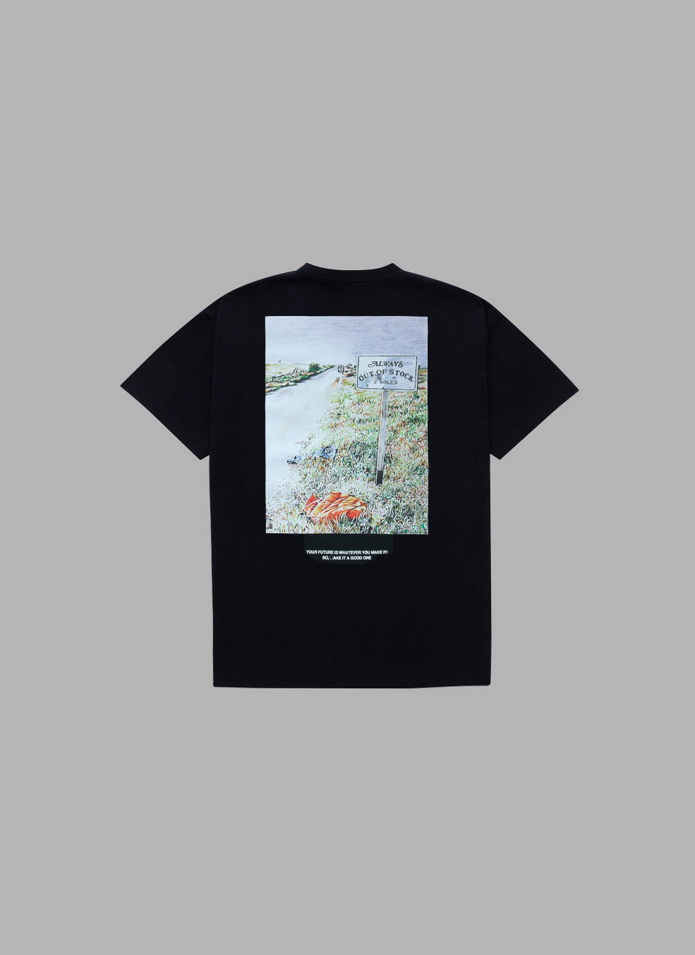 YOUR FUTURE IS WHATEVER S/S TEE-BLACK