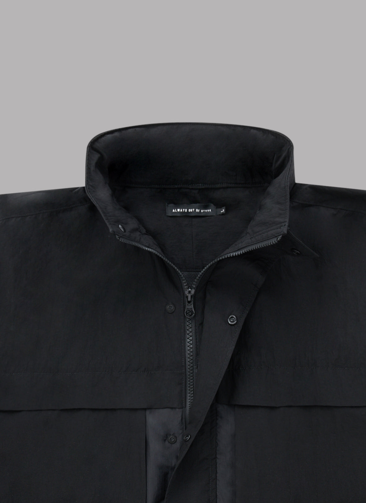 COMBINATION LIGHT SHELL JACKET-BLACK