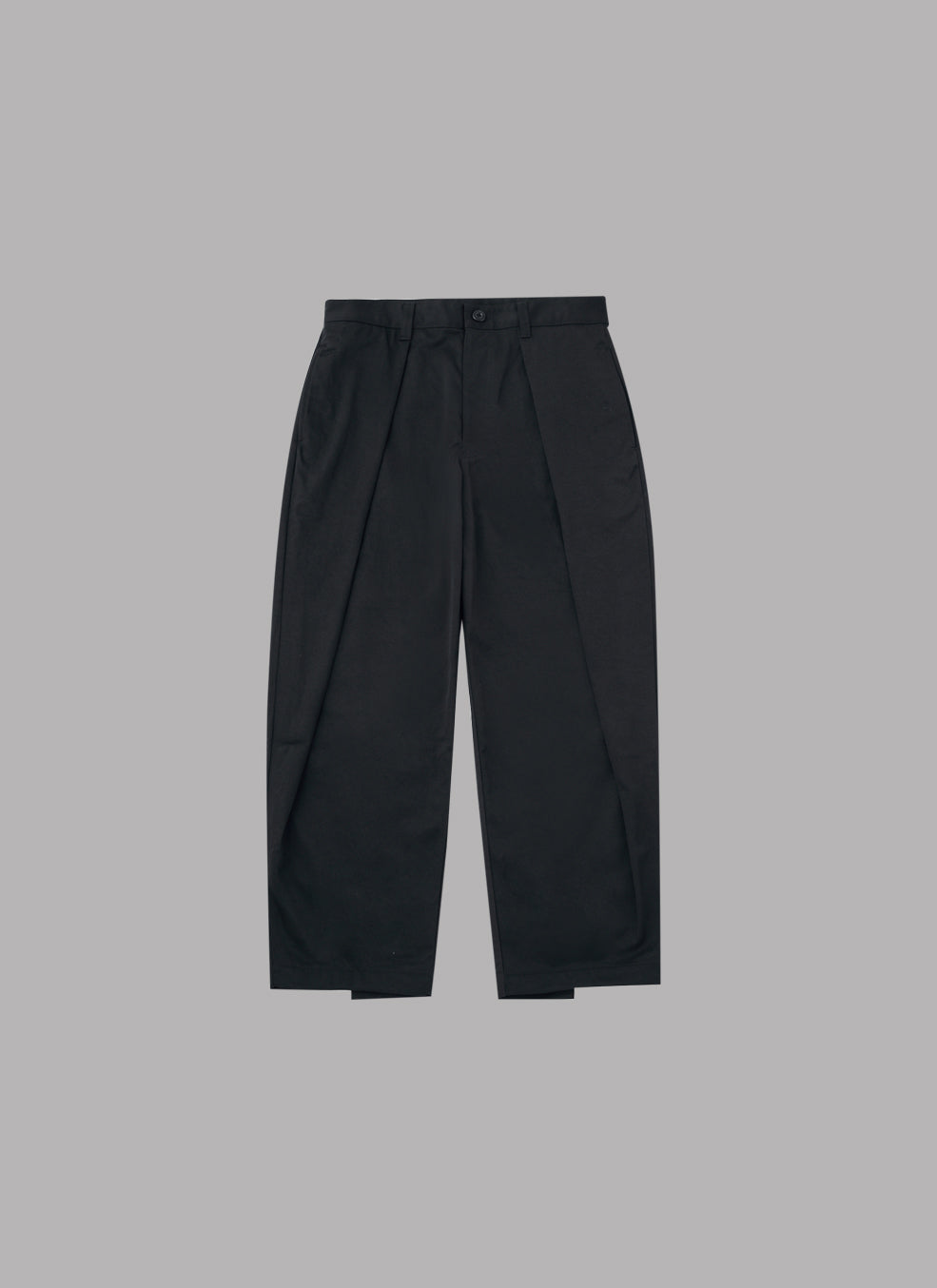 OVERTUCK PANTS-BLACK