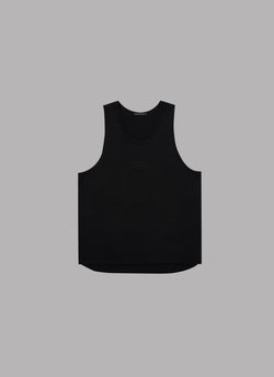 BASIC LOGO LAYERED TANK TOP-BLACK