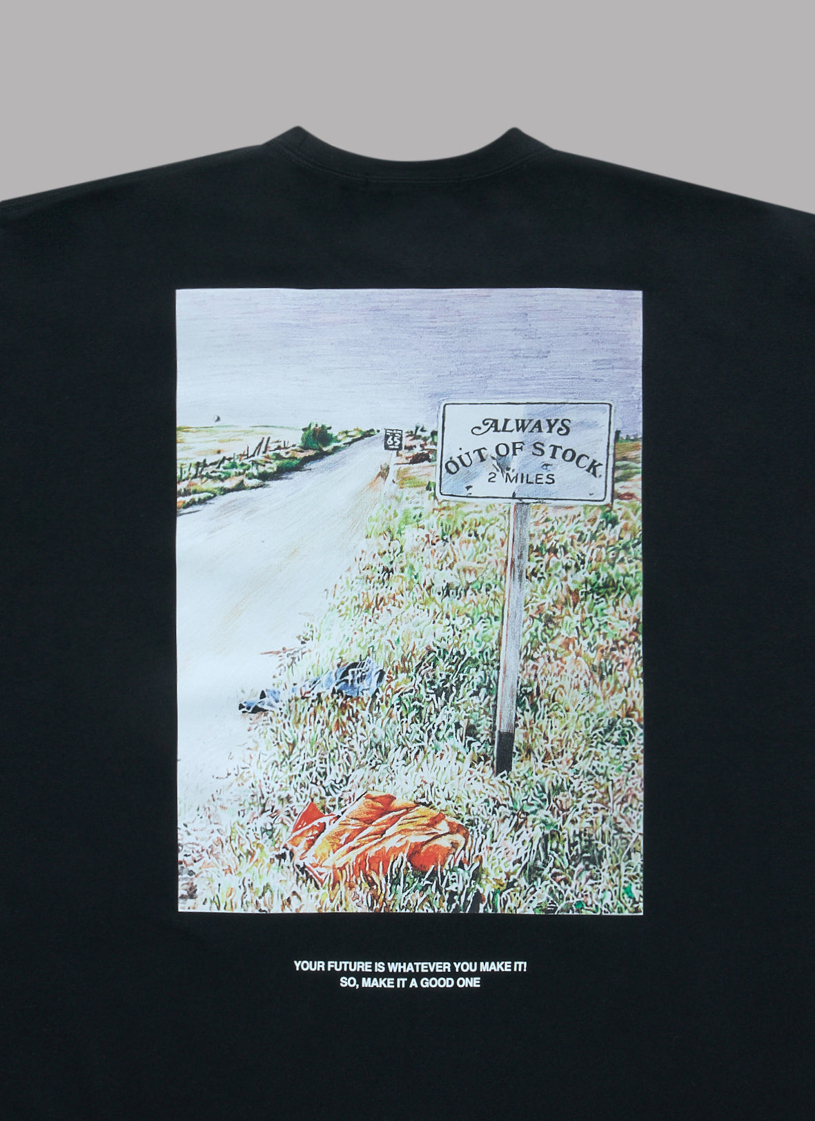 YOUR FUTURE IS WHATEVER S/S TEE-BLACK
