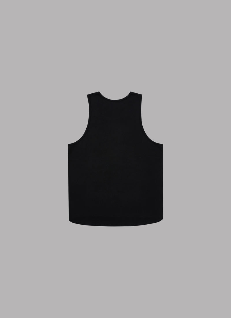 BASIC LOGO LAYERED TANK TOP-BLACK