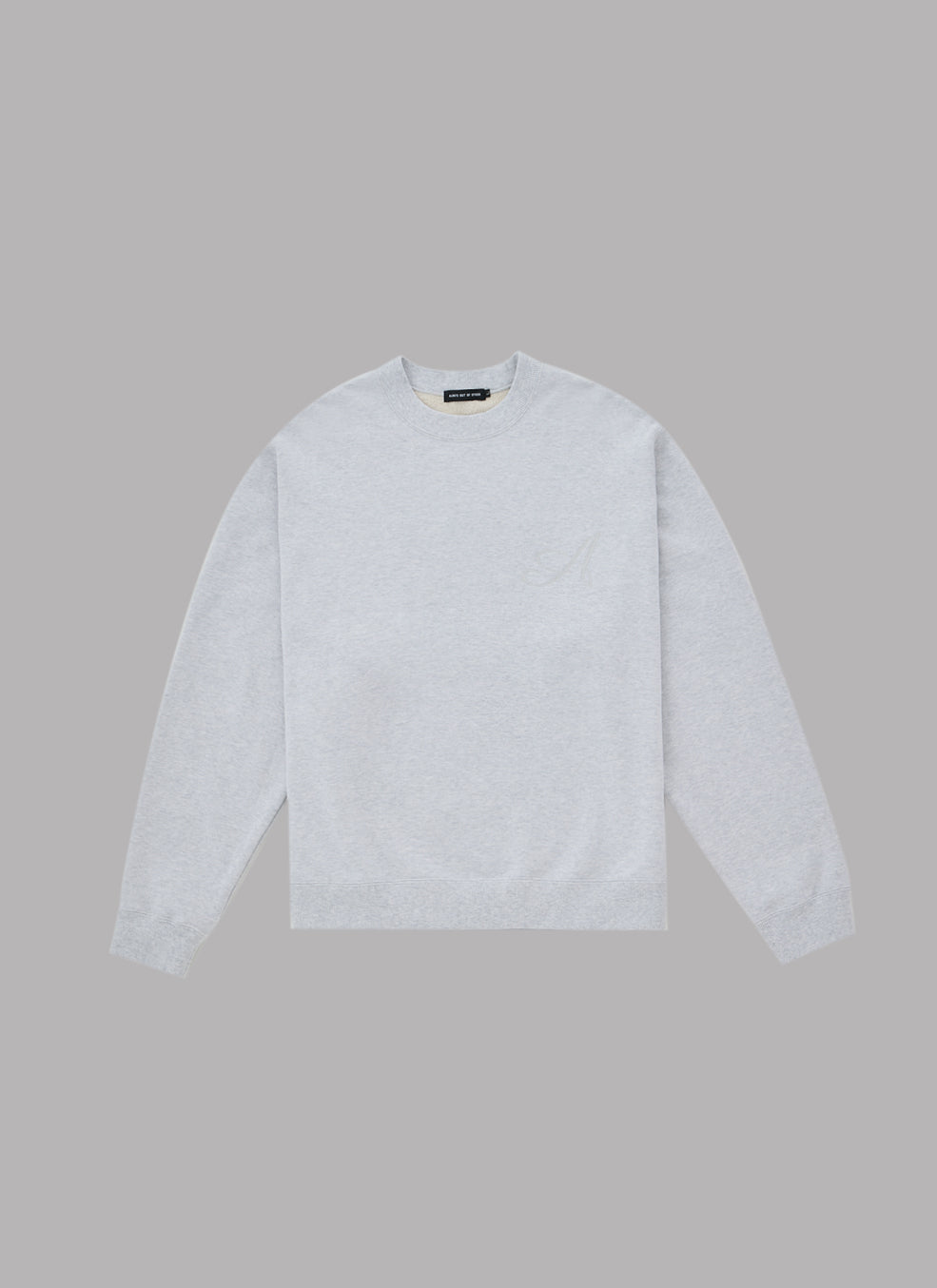 CLASSICAL LOGO CREWNECK-GRAY