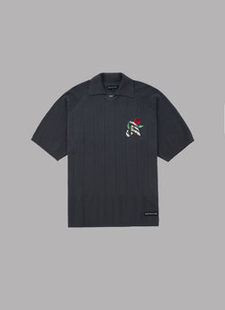FOOTBALL KNIT SHIRT-DARK GRAY