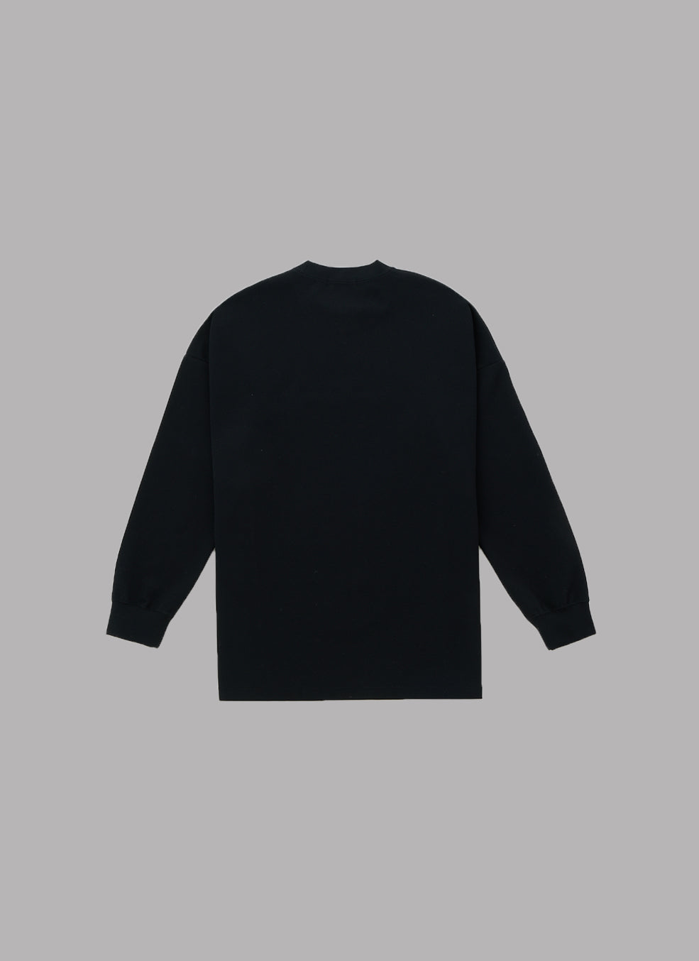 OLD ENGLISH DROP L/S TEE-BLACK