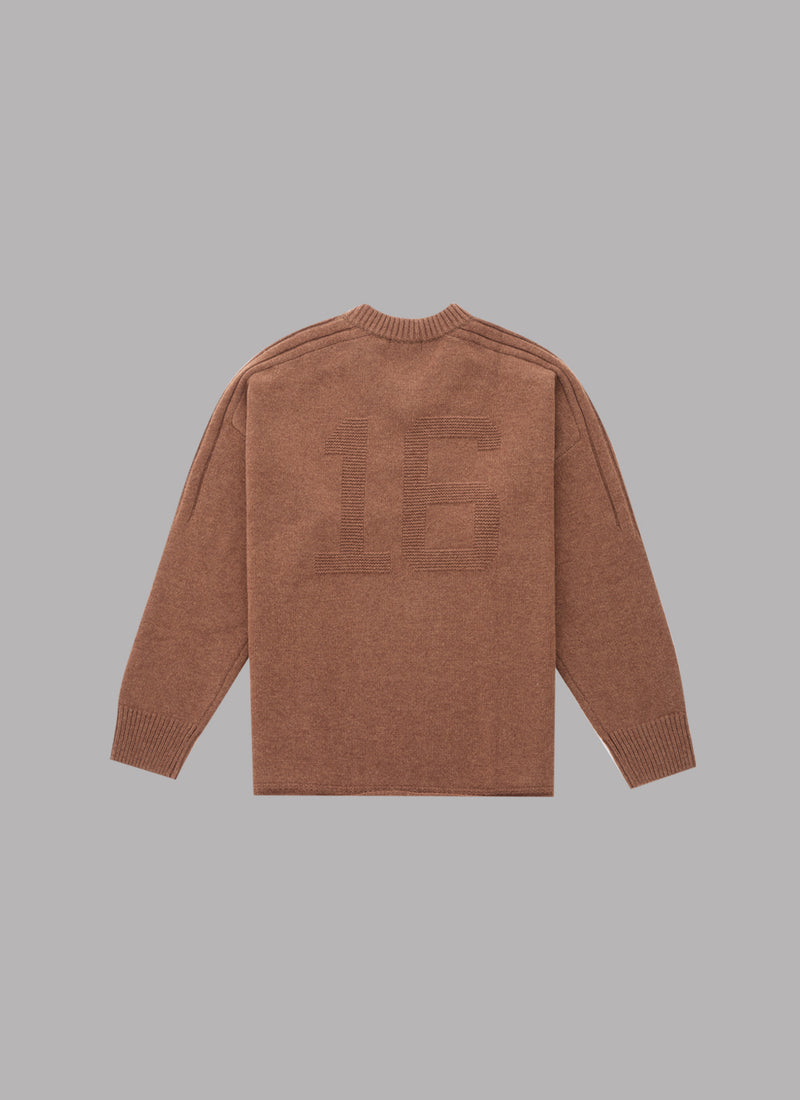 GAME KNIT PULLOVER-OAK