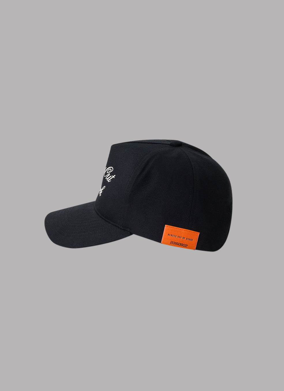 CURSIVE LOGO ADJUSTABLE CAP - BLACK