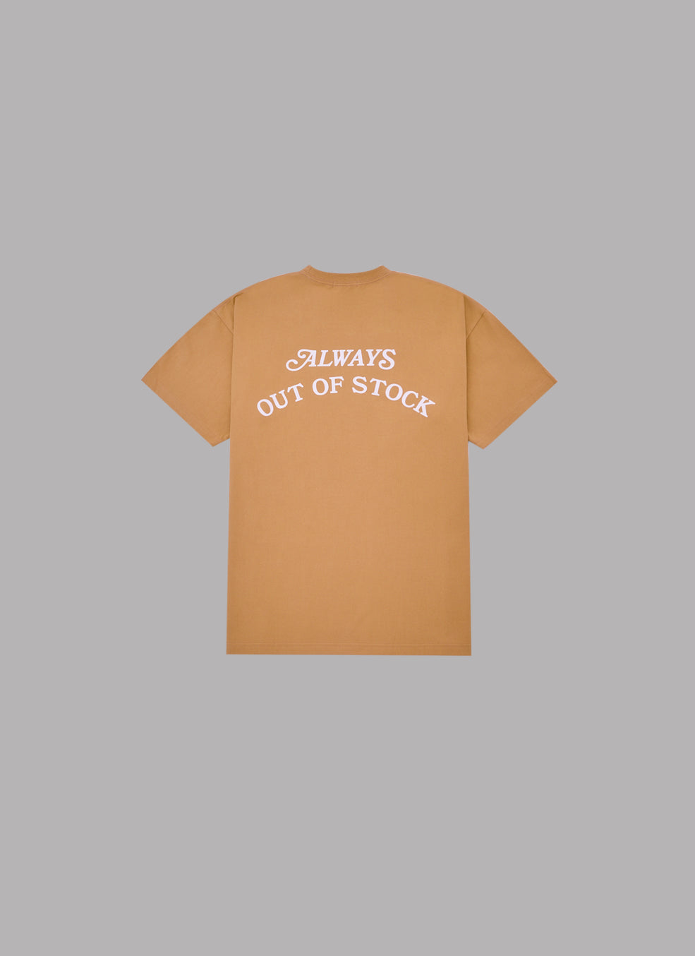 BASIC LOGO S/S TEE-MILK TEA x OFF WHITE