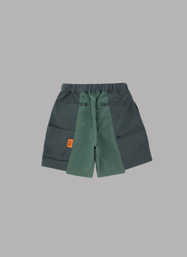 2WAY 2TUCK SHORTS-GREEN