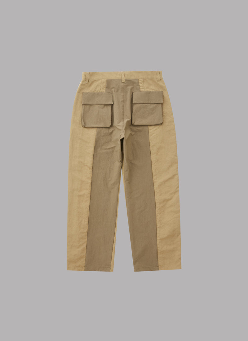 OVERTUCK JOGGER PANTS-BEIGE